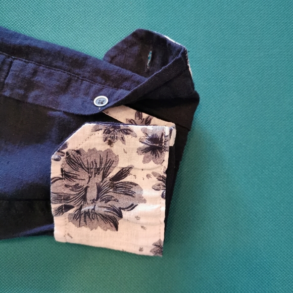 REPORT COLLECTION Men's elegant linen cotton shirt - Picture 8 of 12